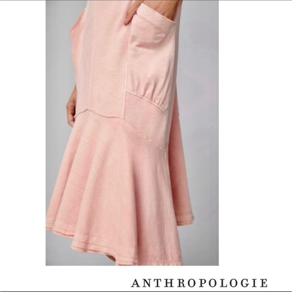 Anthropologie Joella Pink Peach Midi Dress Sz XS - Picture 2 of 8